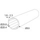 ALUMINUM ROUND TUBE D.33x1.6mm ANODISED ALUMINUM TUBES